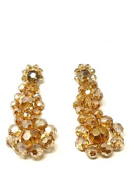 New Anthropologie Floral Beaded Drop Earrings